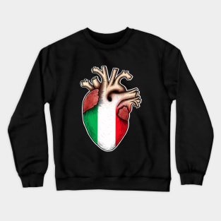 I love Italy,human heart anatomy ,I love my heart Crewneck Sweatshirt